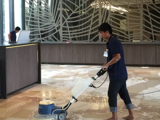 đánh bóng sàn đá Thái Nguyên